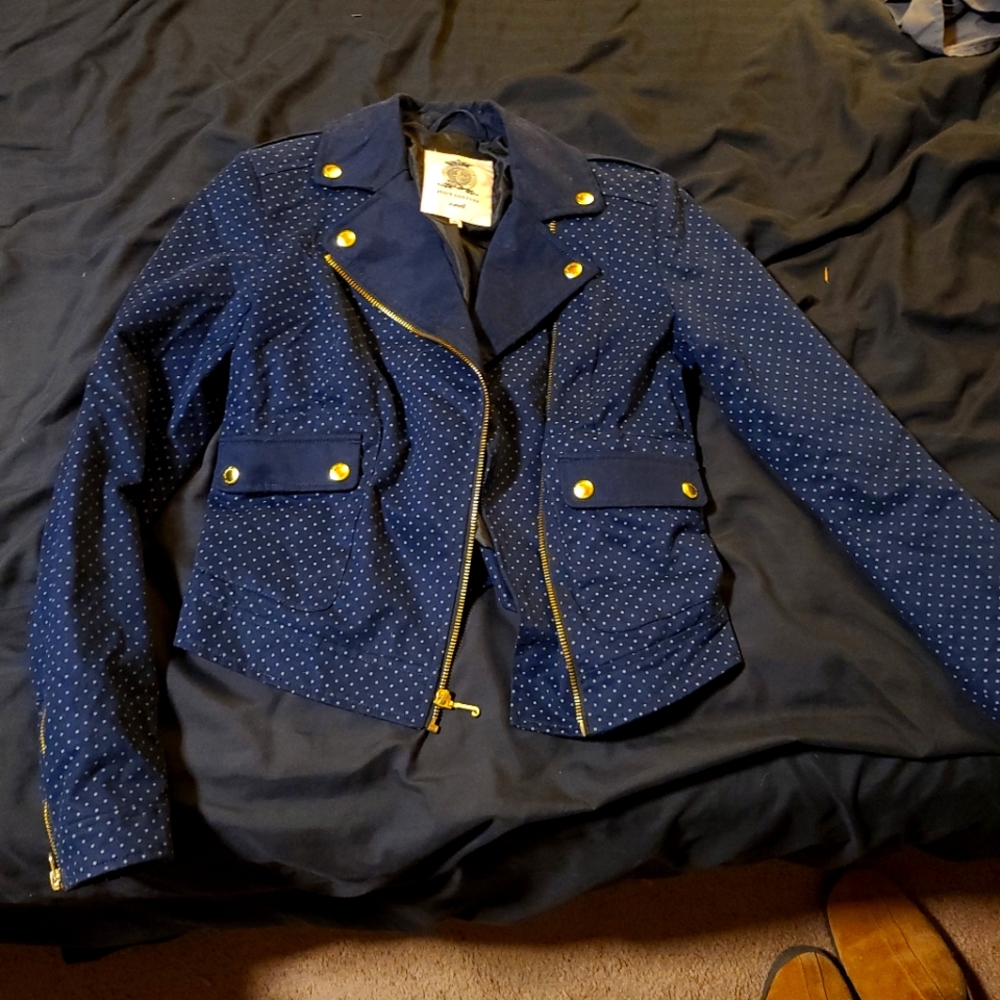 Juicy Couture polkadot blazer size xs